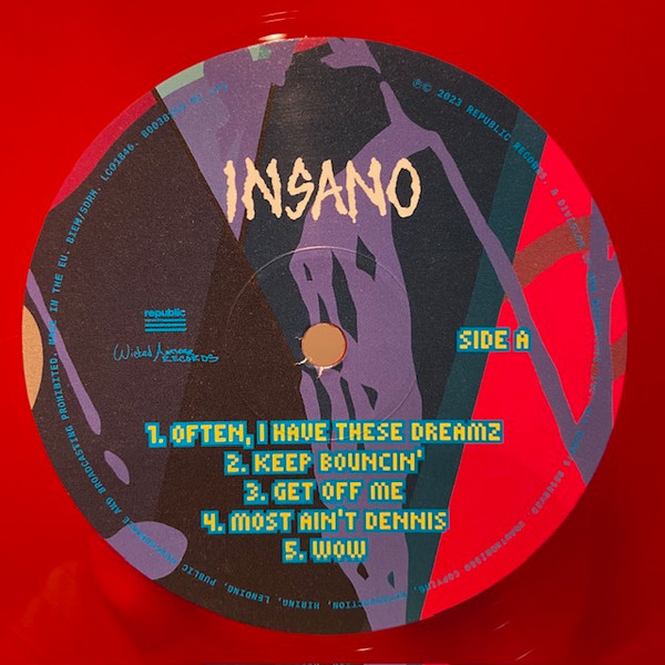 Insano - Red Transparent Vinyl | Kid Cudi - 1 | YEO