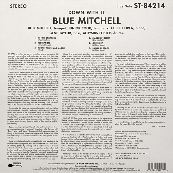 Down With It - Vinyl | The Blue Mitchell Quintet