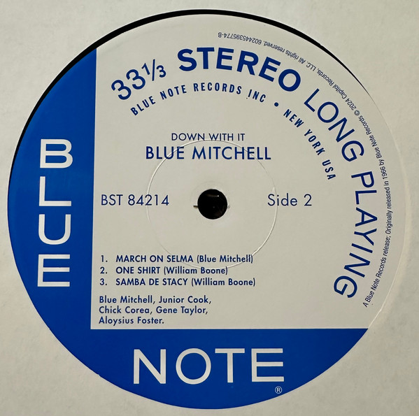 Down With It - Vinyl | The Blue Mitchell Quintet - 2 | YEO