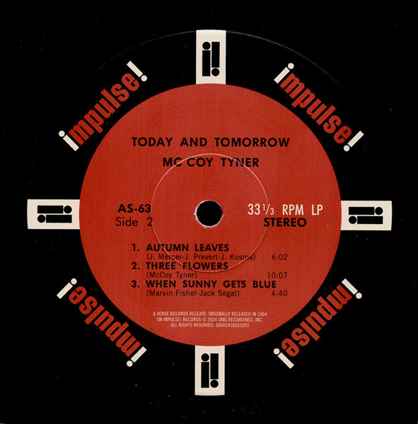 Today And Tomorrow - Vinyl | McCoy Tyner - 2 | YEO