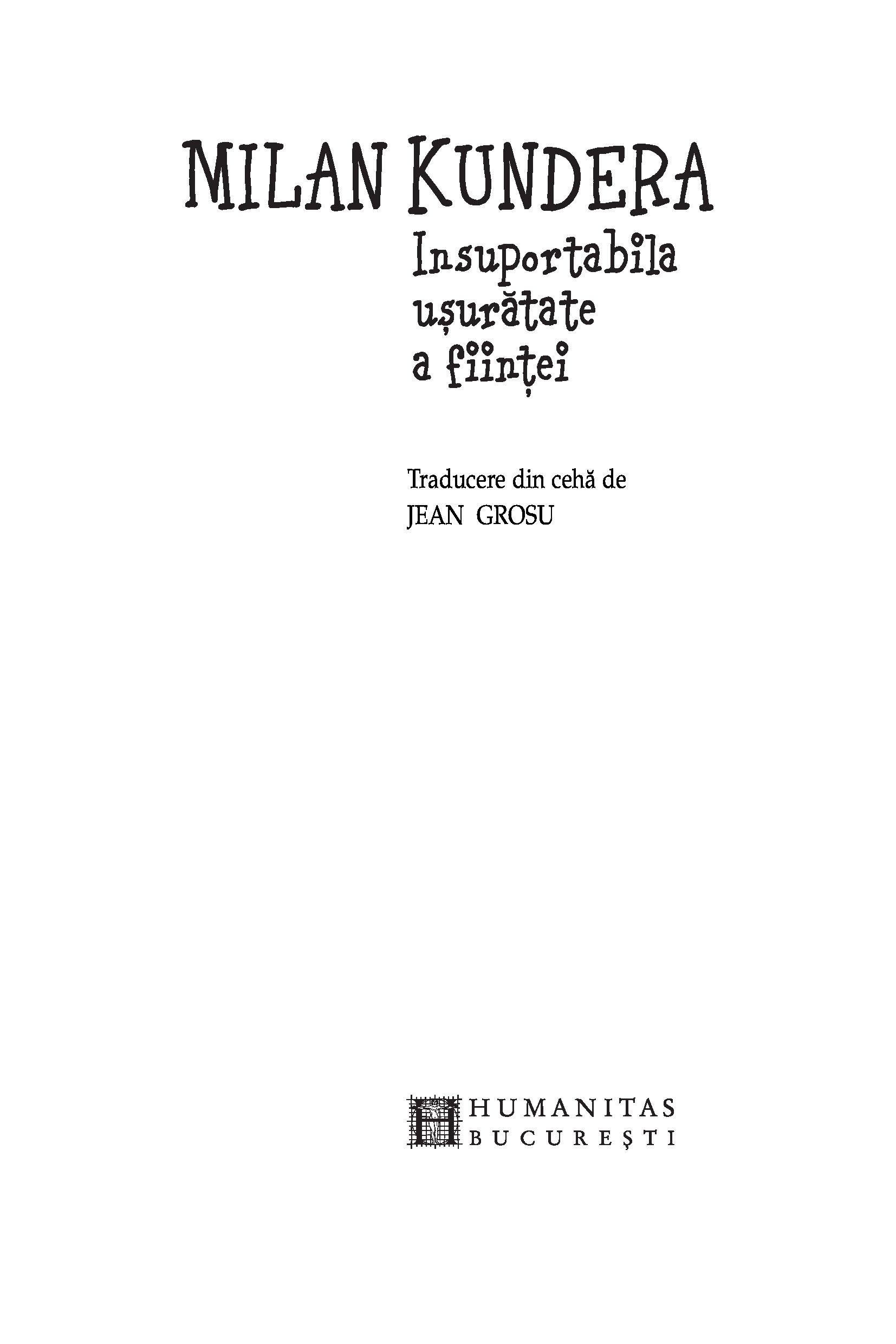 Insuportabila usuratate a fiintei | Milan Kundera - 2 | YEO