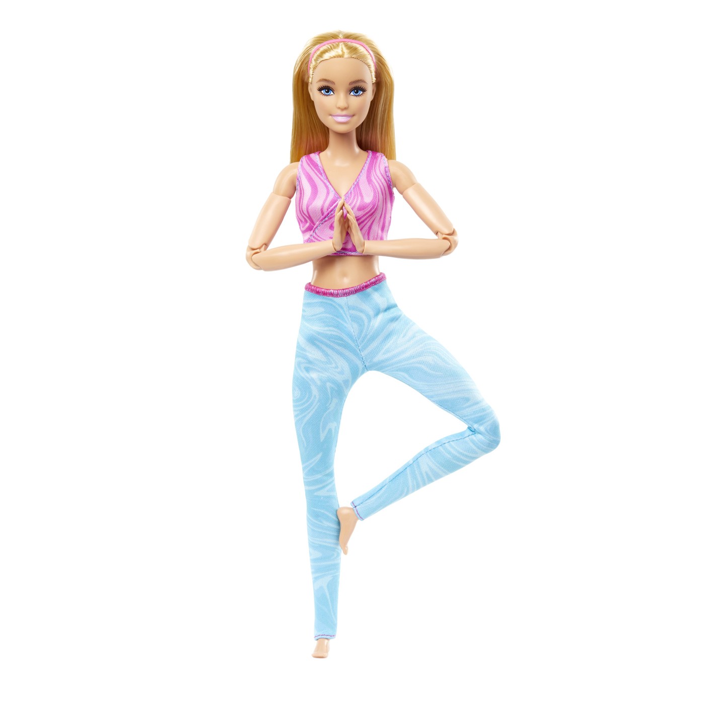 Papusa - Barbie Made to Move - Blonda cu top mov | Mattel - 1 | YEO