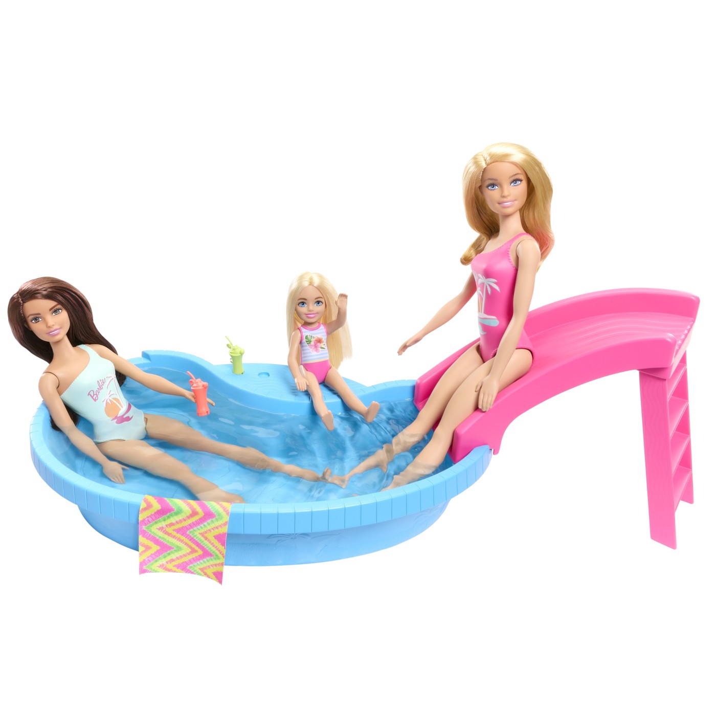 Papusa - Barbie blonda cu piscina | Mattel - 2 | YEO