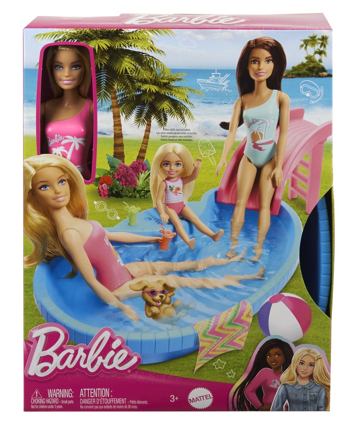 Papusa - Barbie blonda cu piscina | Mattel - 4 | YEO