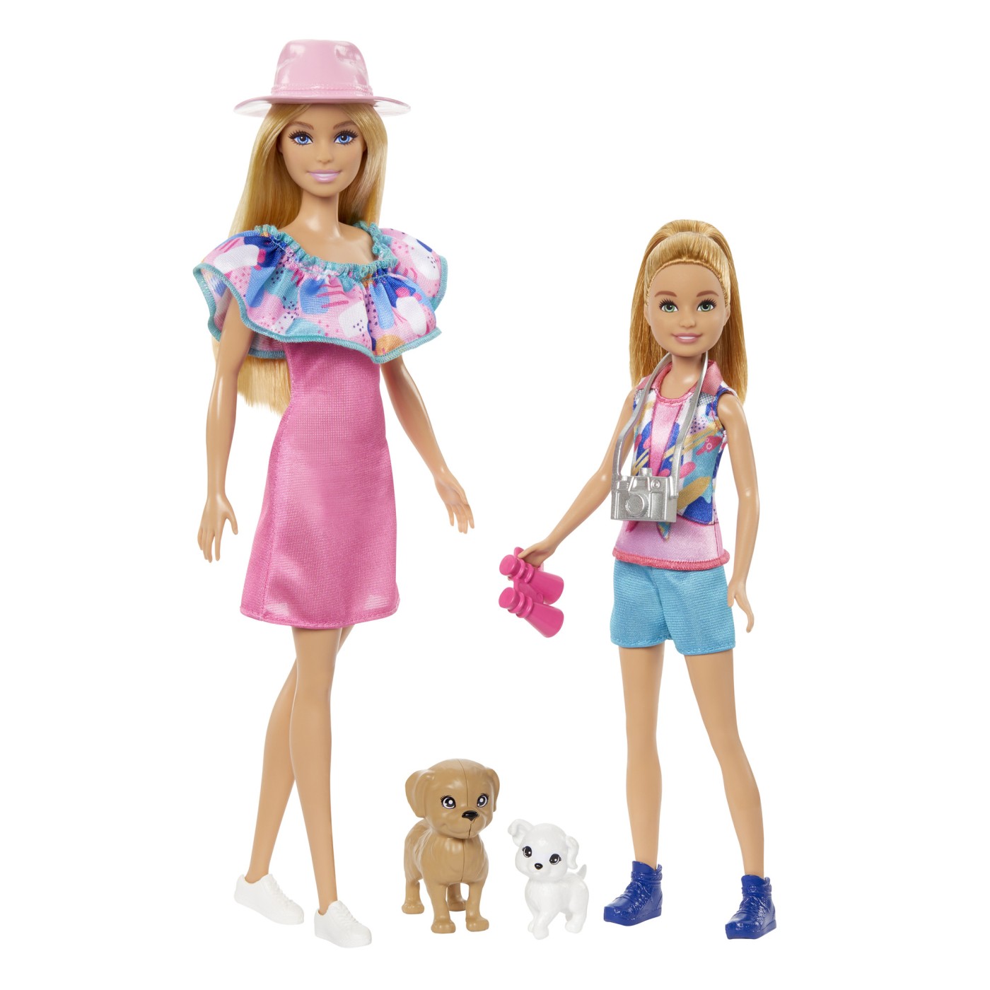 Set 2 papusi si accesorii - Barbie si Stacie - Iubitoare de catei | Mattel