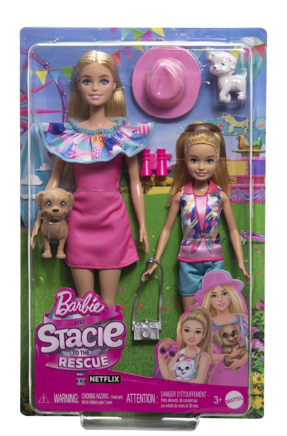 Set 2 papusi si accesorii - Barbie si Stacie - Iubitoare de catei | Mattel - 5 | YEO