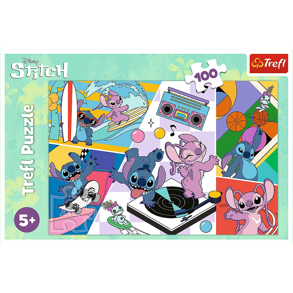 Puzzle 100 piese - Lilo & Stitch - Amintirile lui Stitch | Trefl - 1