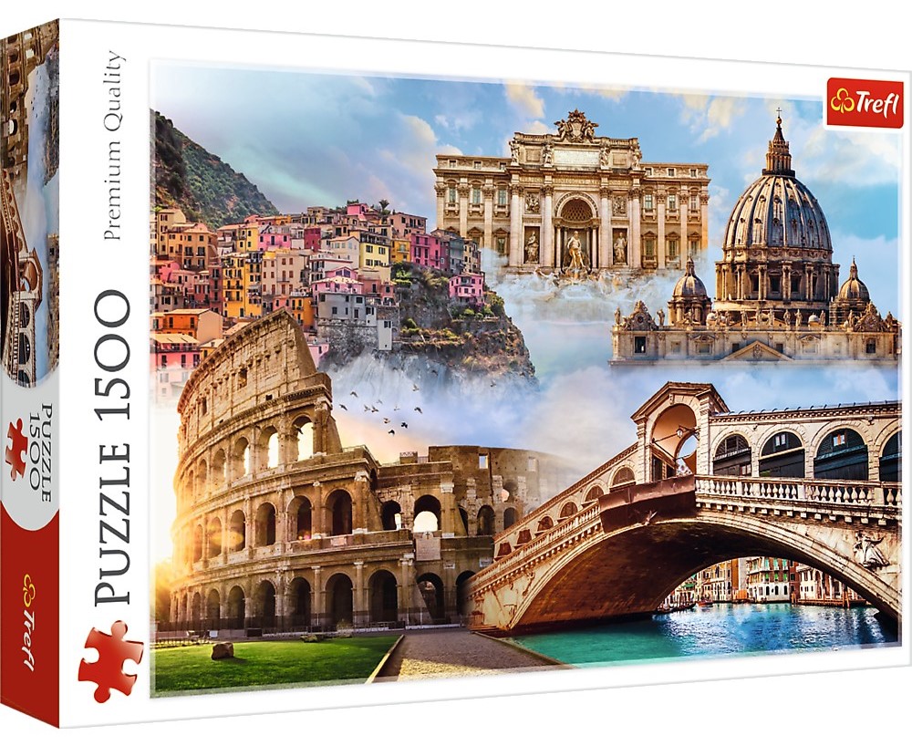 Puzzle 1500 piese - Locuri favorite din Italia | Trefl - 2 | YEO