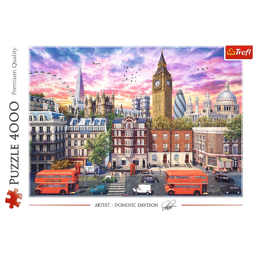 Puzzle 4000 piese - Calatorie in Londra | Trefl - 1
