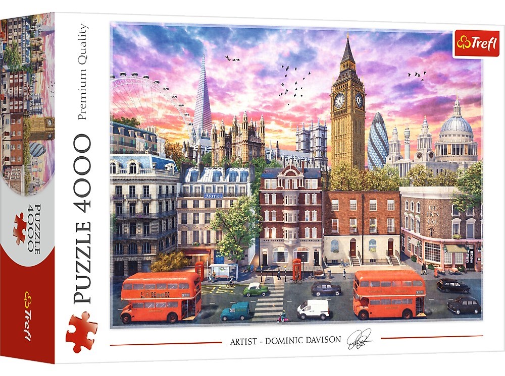 Puzzle 4000 piese - Calatorie in Londra | Trefl - 2