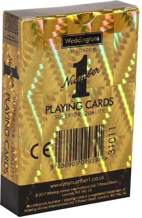 Carti de joc - Number 1 - Gold Deck | Waddingtons - 2 | YEO