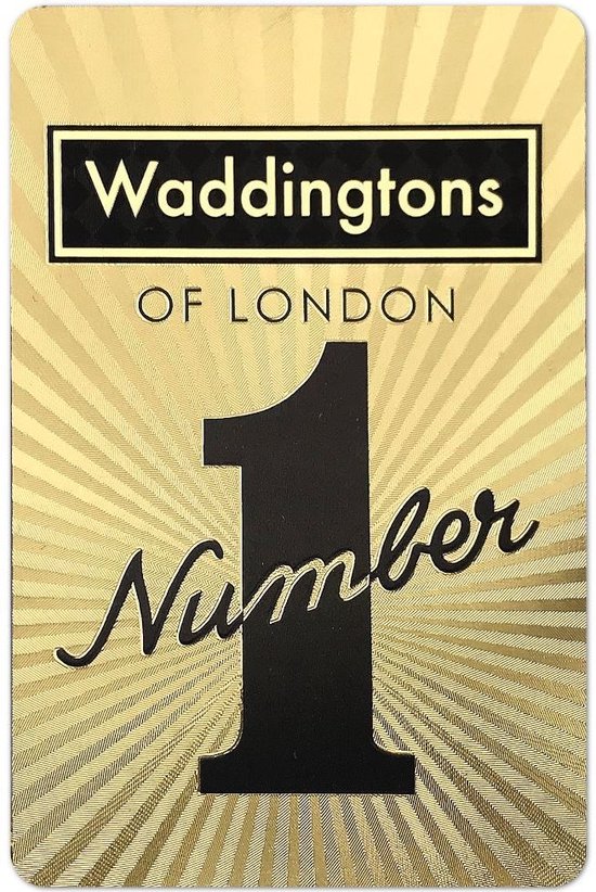 Carti de joc - Number 1 - Gold Deck | Waddingtons - 6 | YEO