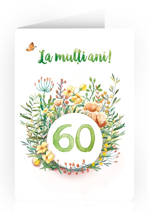 Felicitare - La multi ani! - 60 | Anda Ansheen