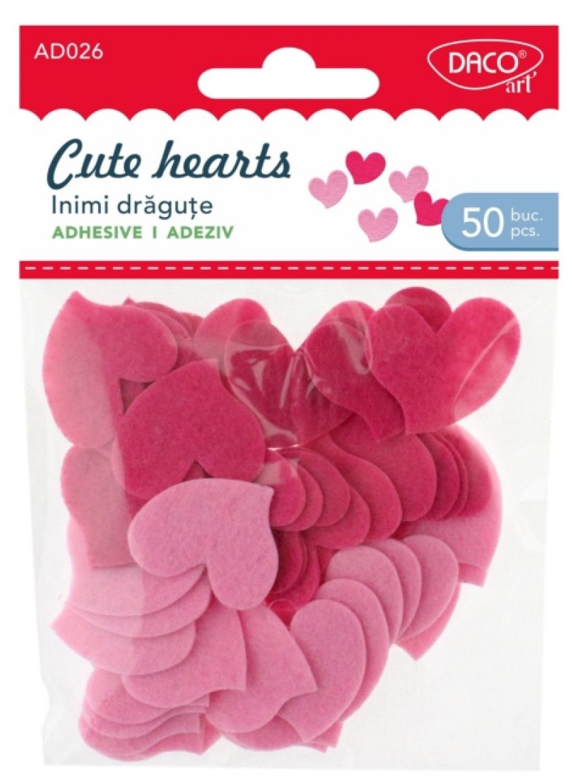 Accesorii craft - Cute hearts | Daco