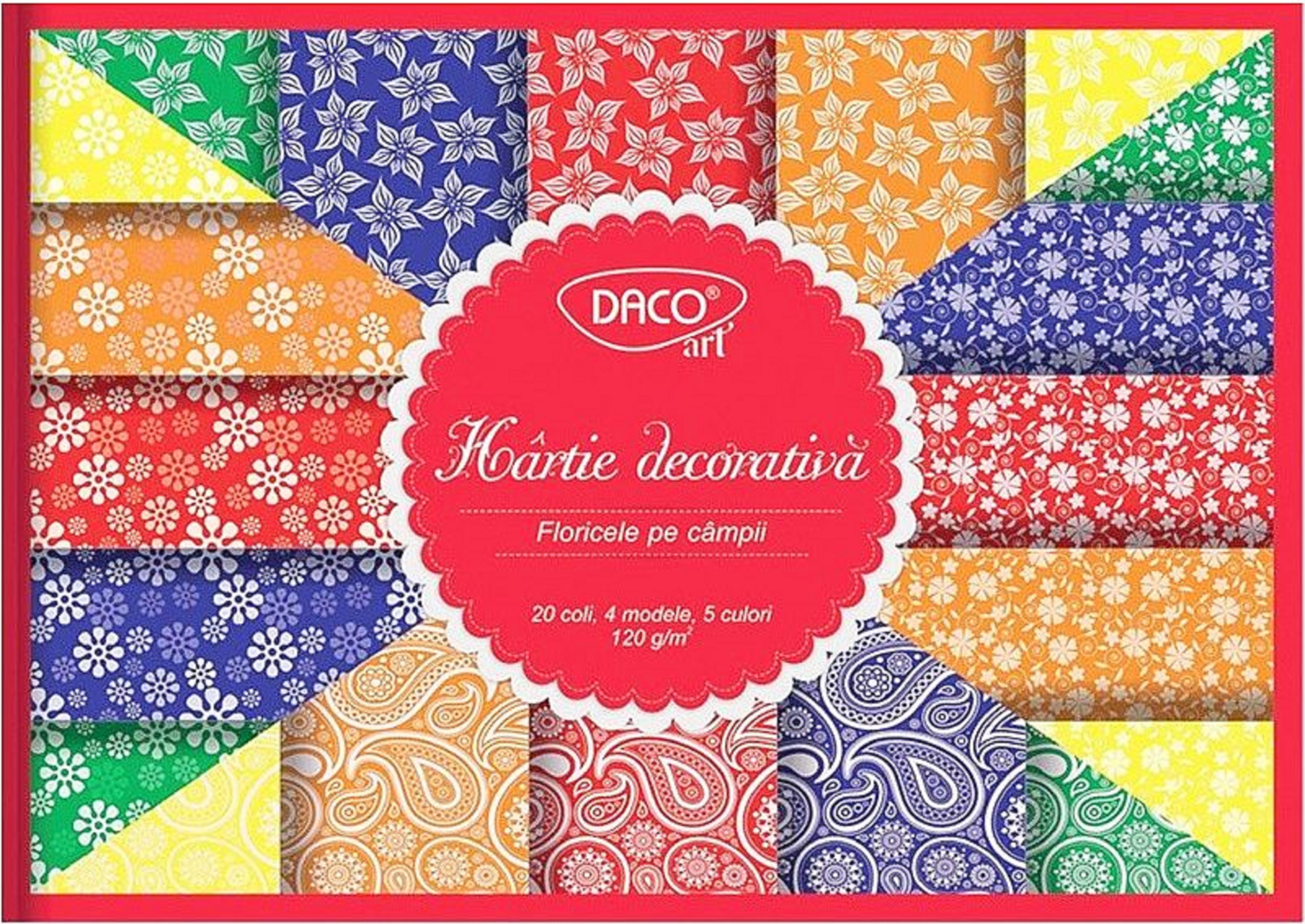 Hartie decorativa - Floricele pe campii - 20 coli | Daco