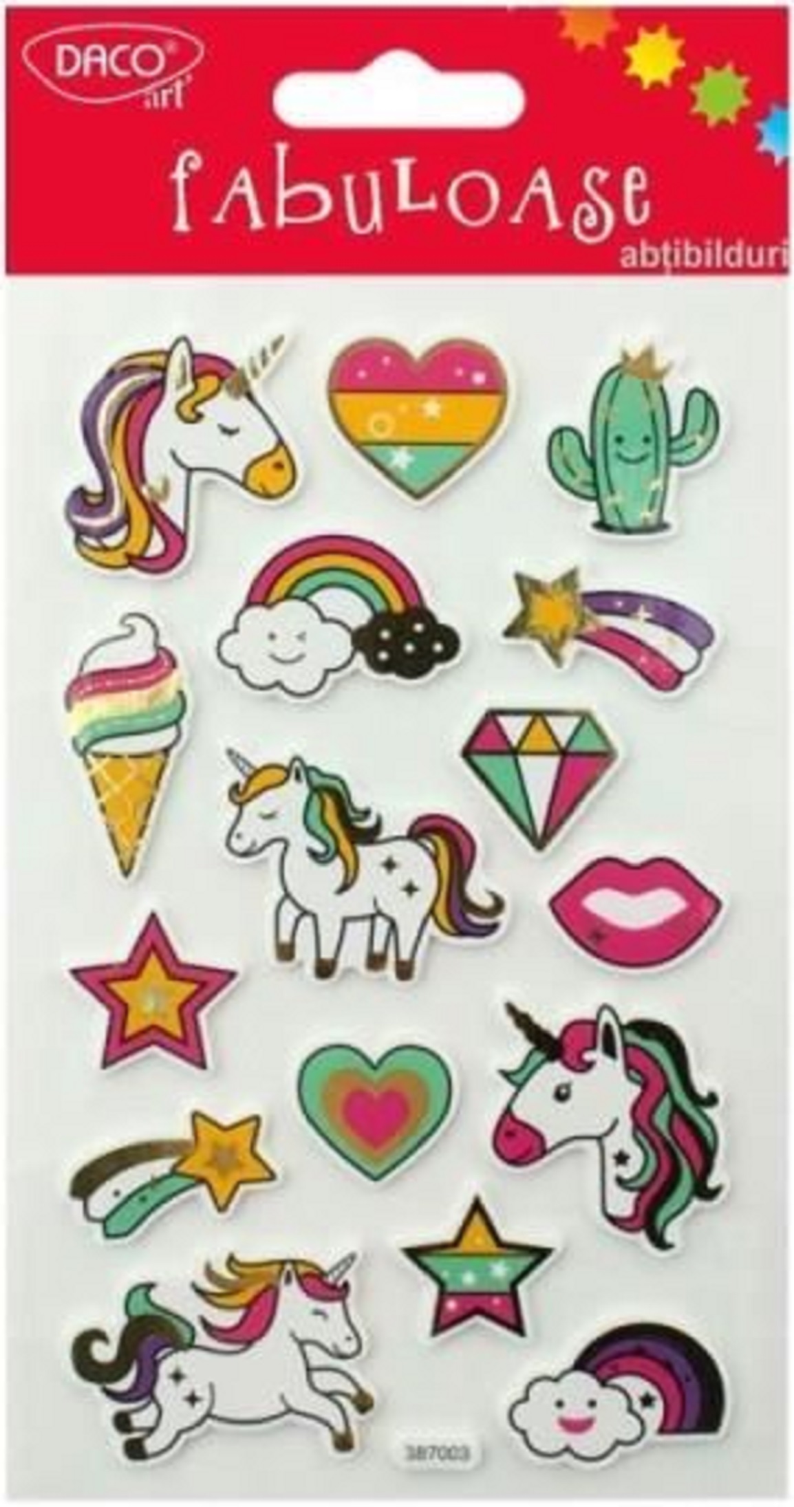 Set 15 stickere - Unicorni fabulosi | Daco