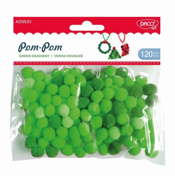 Accesorii craft - Pom-pom verde | Daco