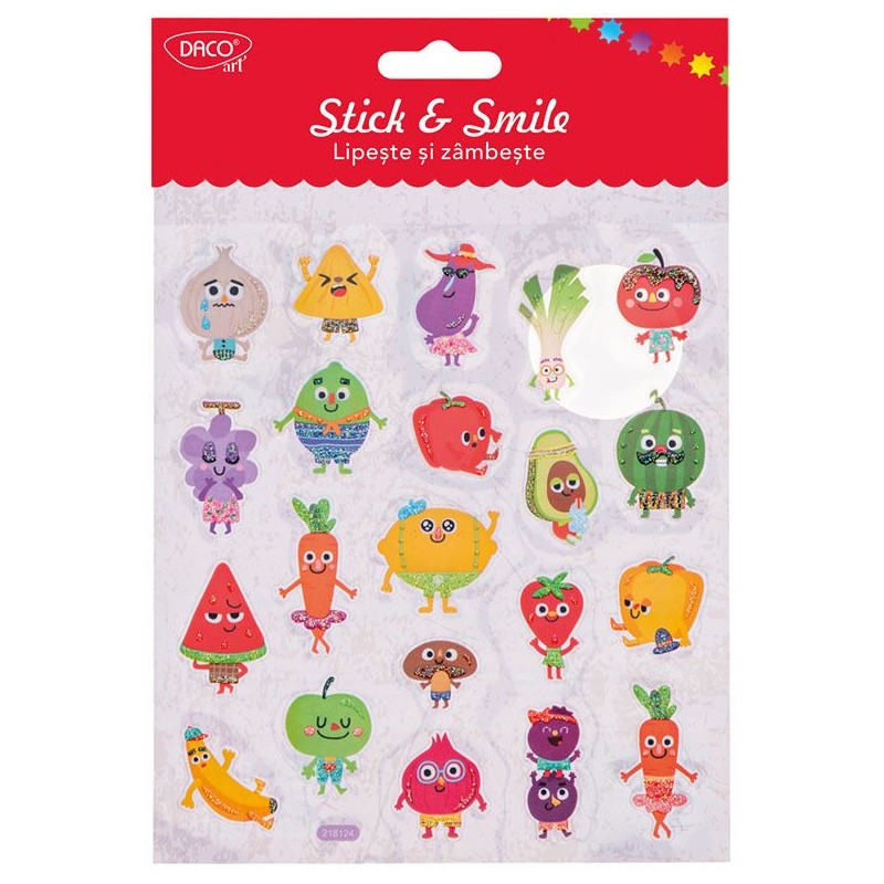 Set stickers - Lipeste si zambeste - Fructe | Daco