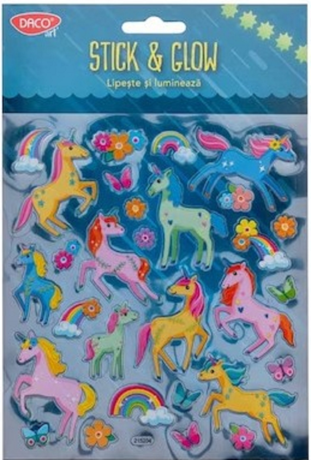 Set stickers - Lipeste si lumineaza - Unicorni | Daco