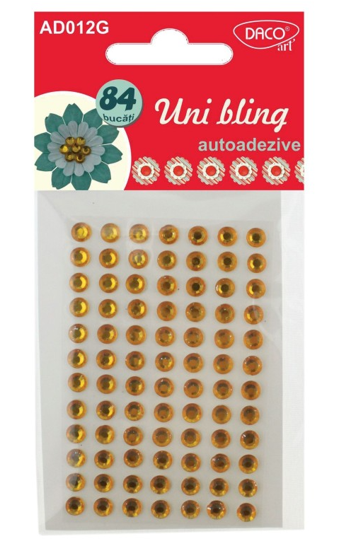 Accesorii craft - Uni bling - Galben | Daco