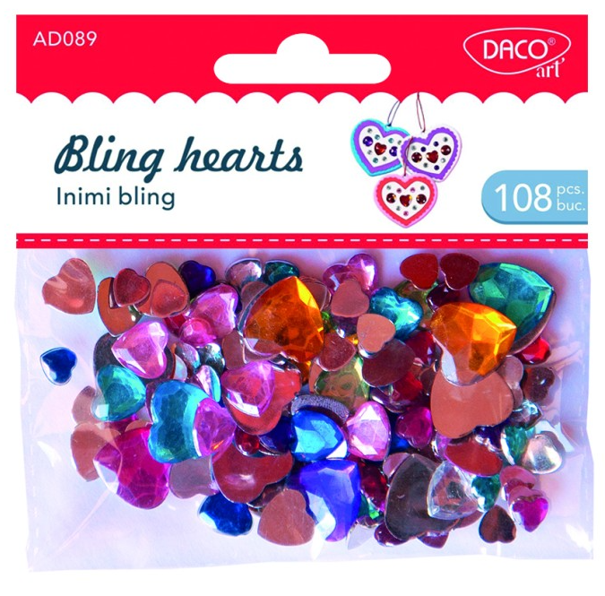 Accesorii craft - Inimi bling | Daco