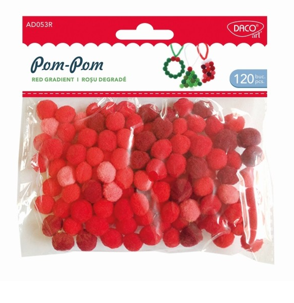 Accesorii craft - Pom-pom rosu | Daco