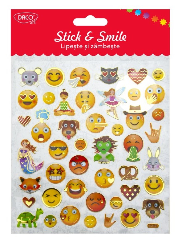 Stickere - Stick and Smile - Smileys | Daco