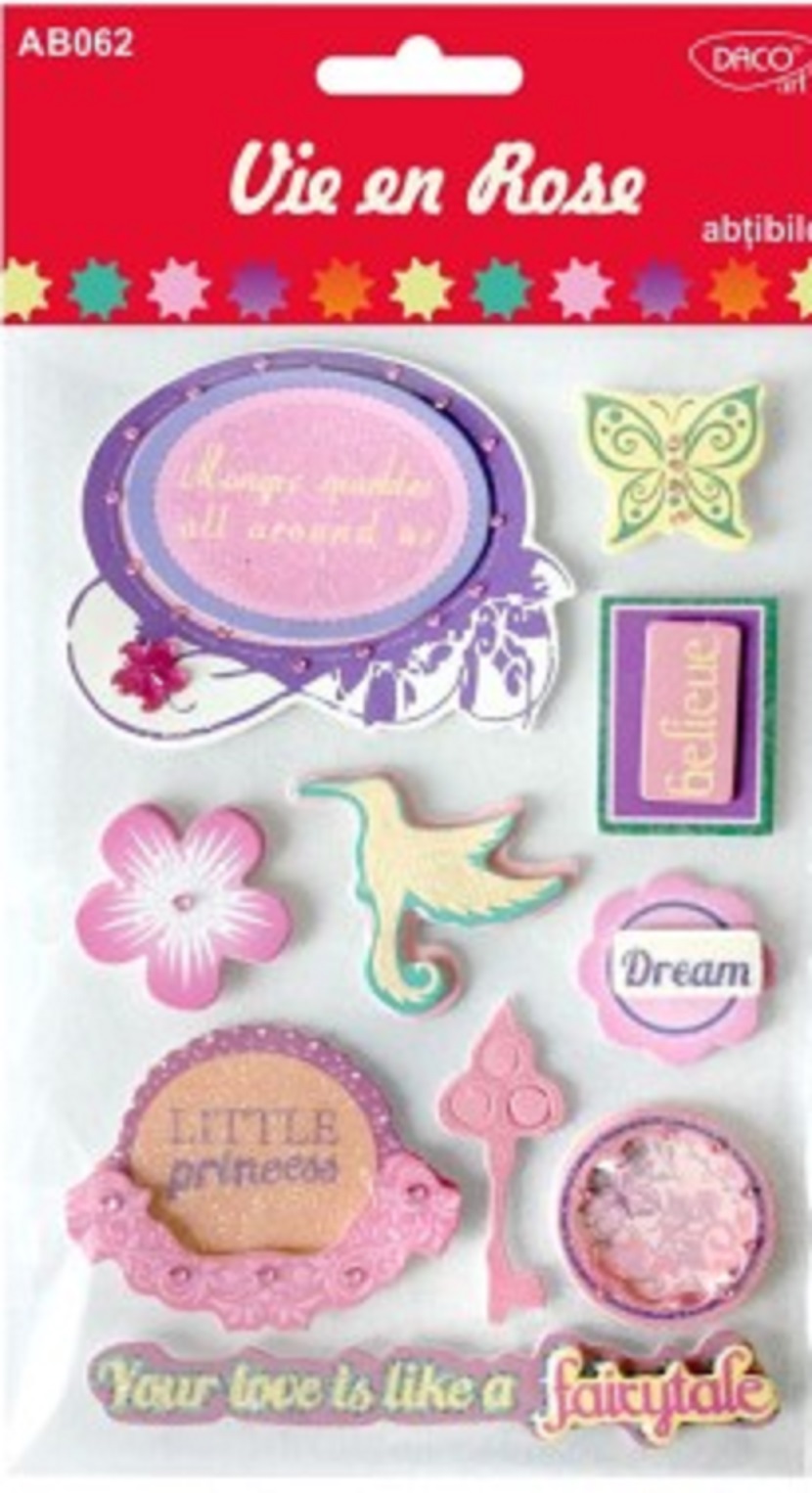 Set stickers - Vie en Rose | Daco