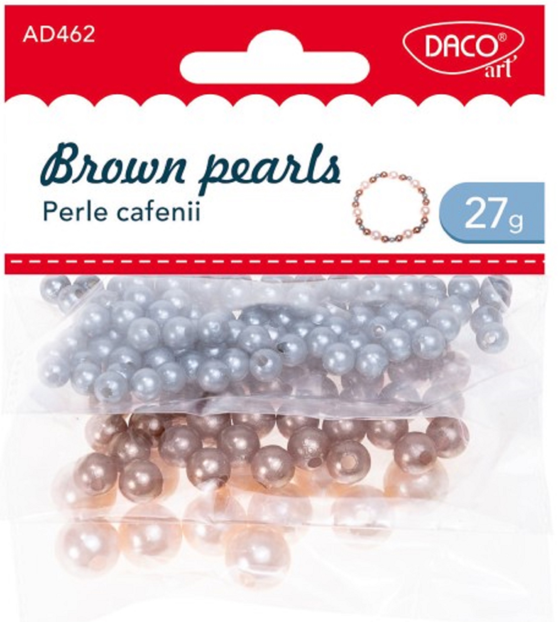 Accesorii craft - Perle cafenii | Daco - 1 | YEO