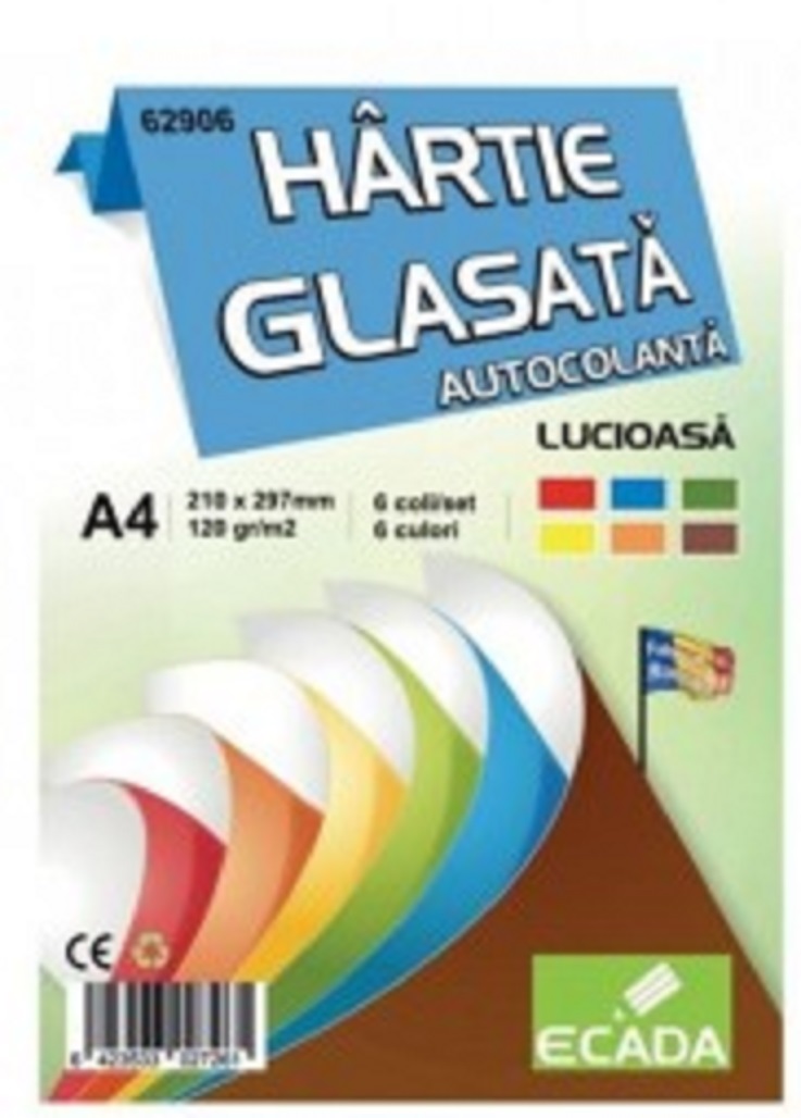 Set 6 coli hartie glasata - Multicolor | Daco