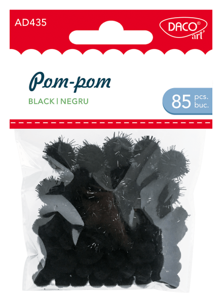 Accesorii craft - Pop-Pom - Negru | Daco