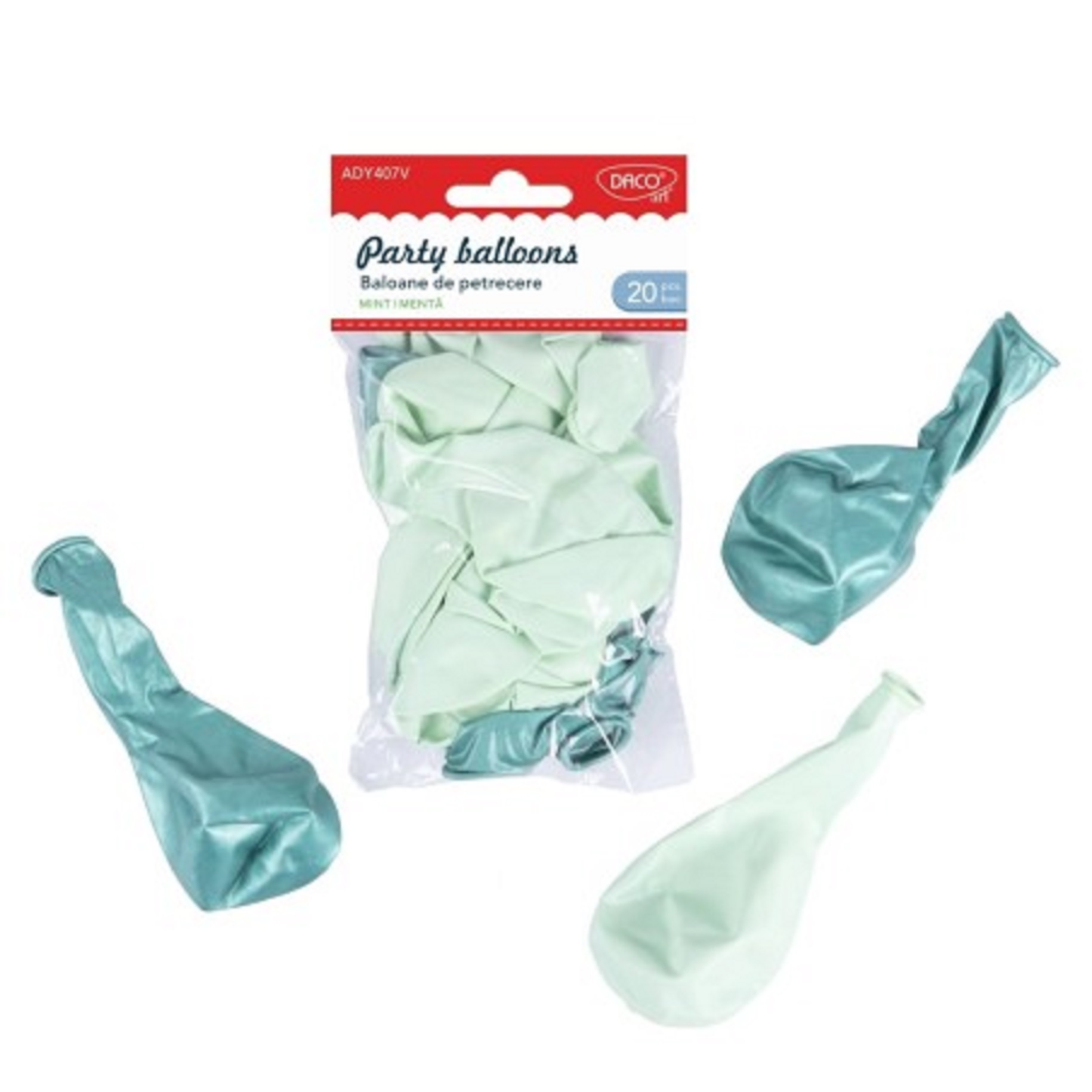 Accesorii craft - Baloane de petrecere - Verde menta