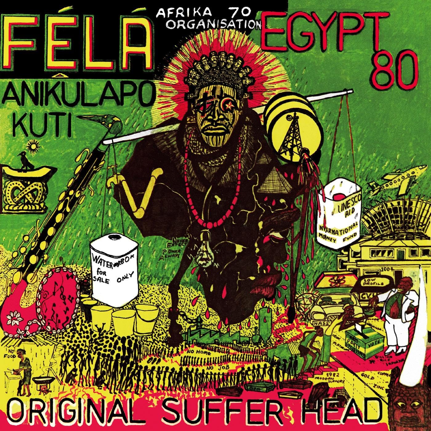 Original Suffer Head (Limited Edition) - Light Green Vinyl | Fela Anikulapo Kuti, Egypt 80 - 1 | YEO