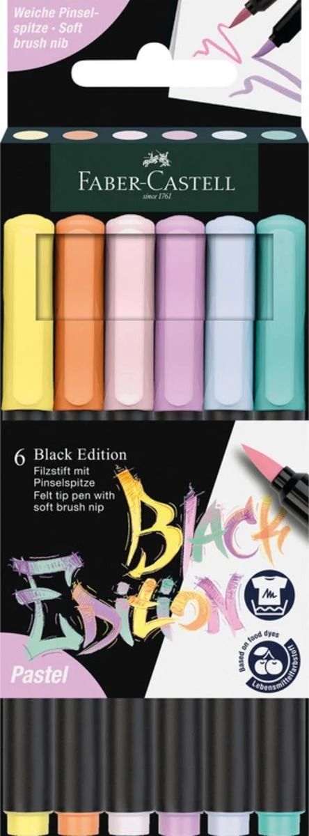 Set 6 markere - Pastel - Multicolor | Faber-Castell