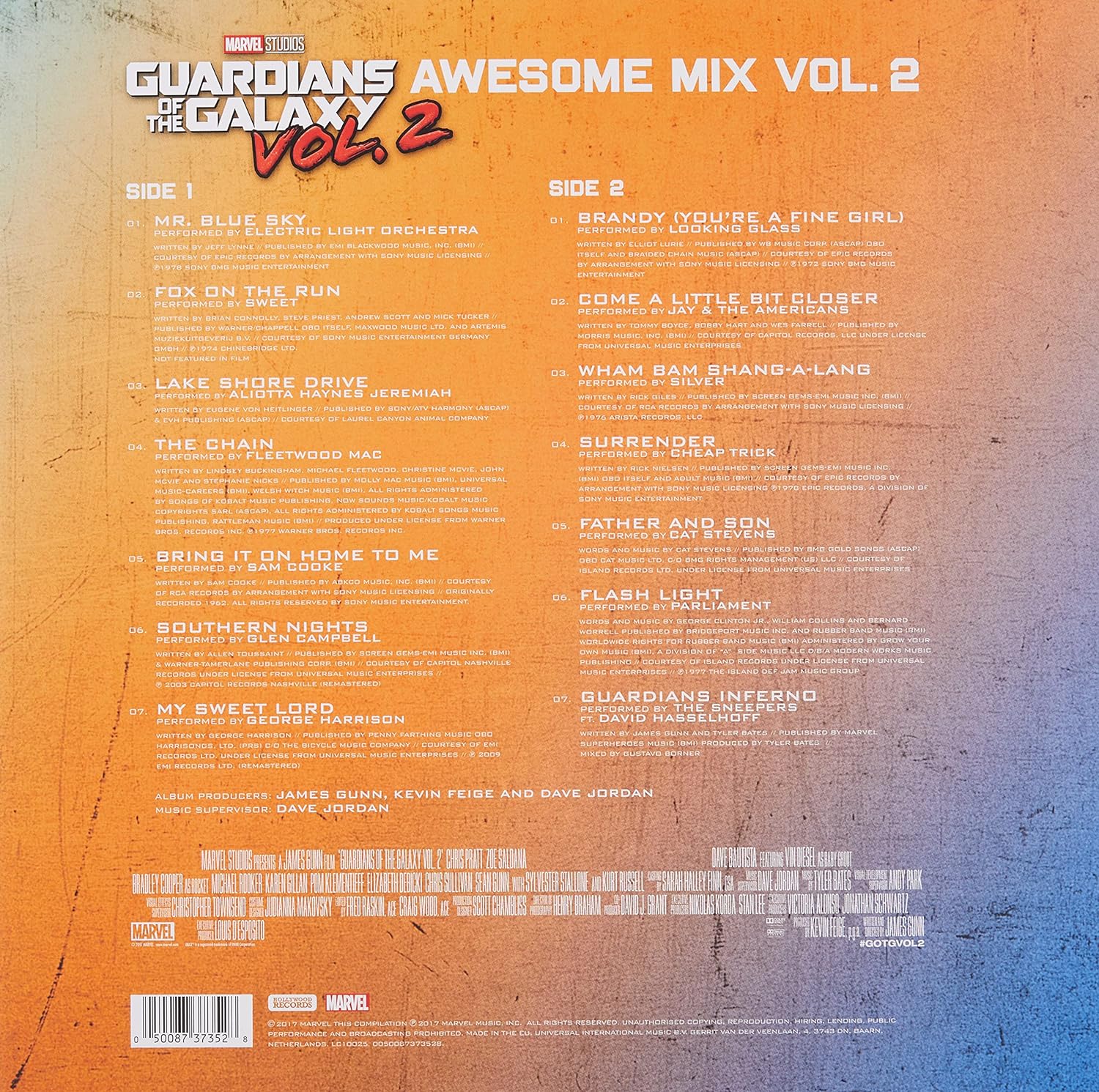 Guardians Of The Galaxy Vol. 2 Awesome Mix Vol. 2 - Vinyl | Various Artists