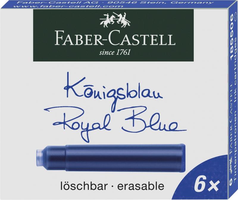 Set 6 patroane - Faber-Castell, mici, albastru | Faber-Castell