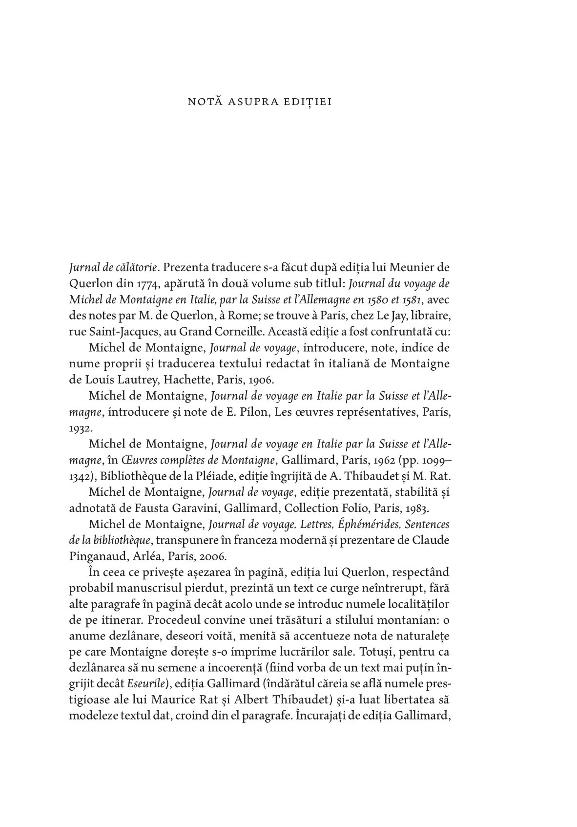 Jurnal de calatorie. Scrisori | Michel De Montaigne - 3 | YEO