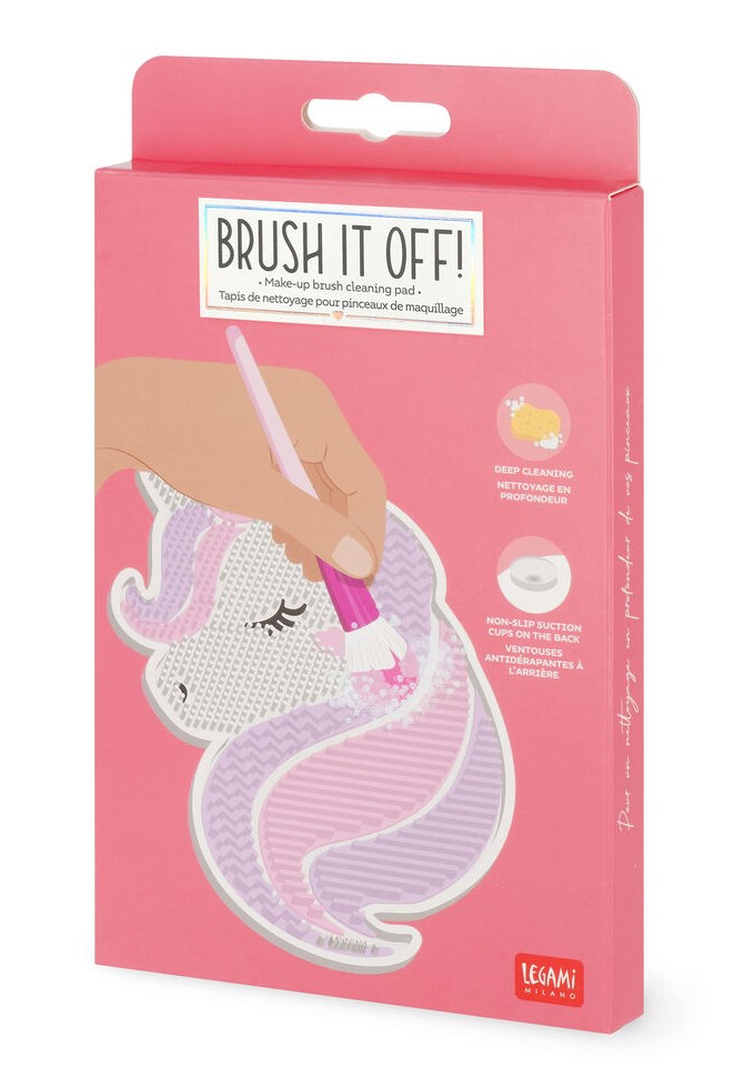 Tampon curatare pensule machiaj - Brush It Off! - Unicorn | Legami - 2 | YEO