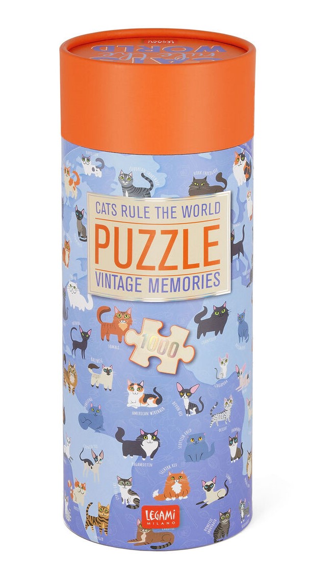 Puzzle 1000 piese - Vintage Memories - Kitty | Legami - 2 | YEO