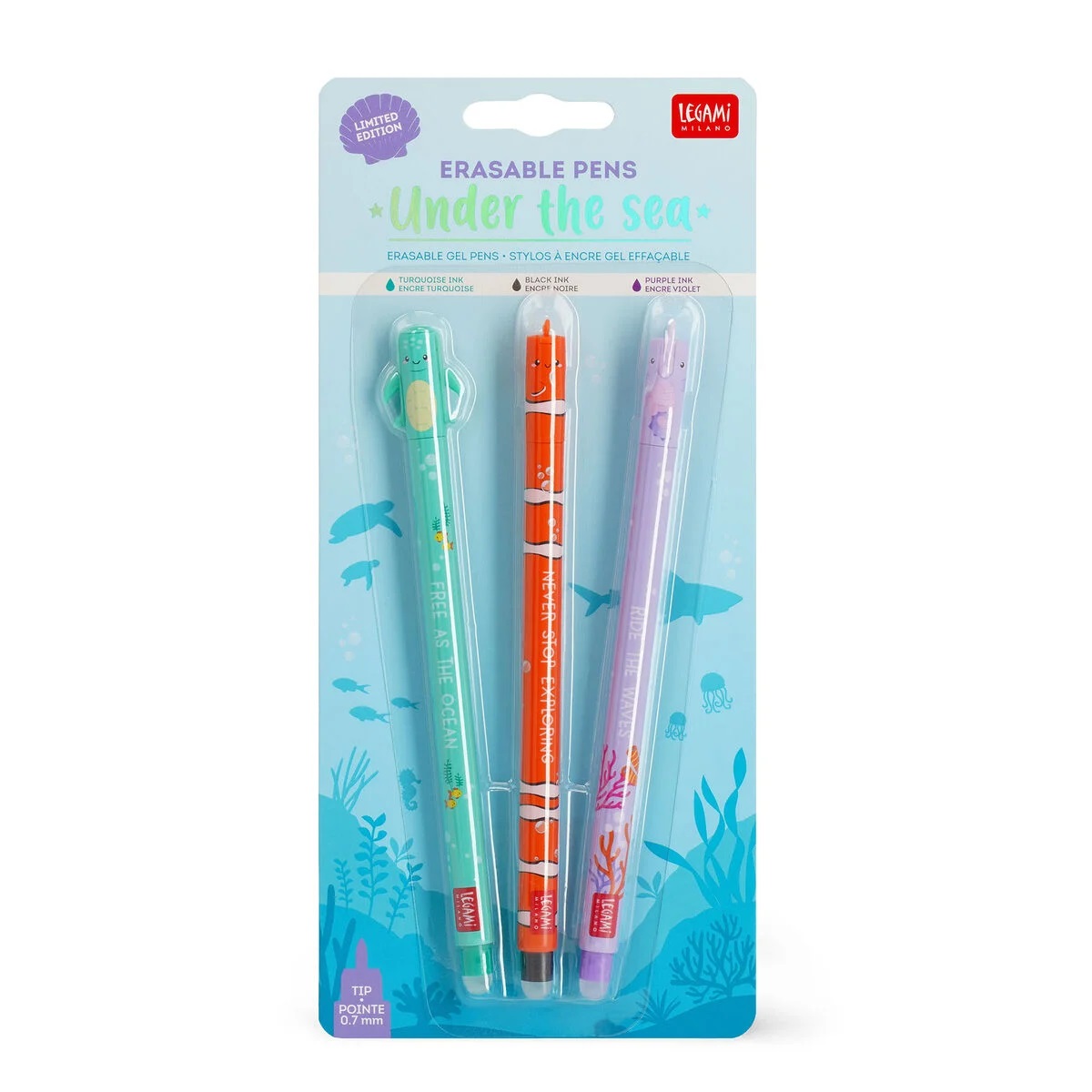 Set 3 pixuri - Erasable Pen - Under the Sea | Legami