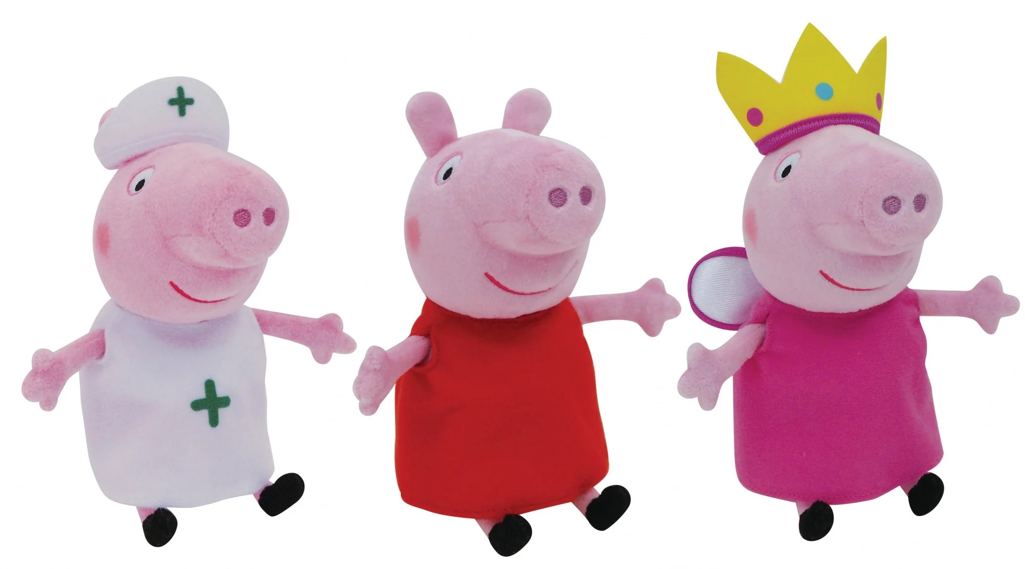 Jucarie de plus cu costumase de schimb - Peppa Pig