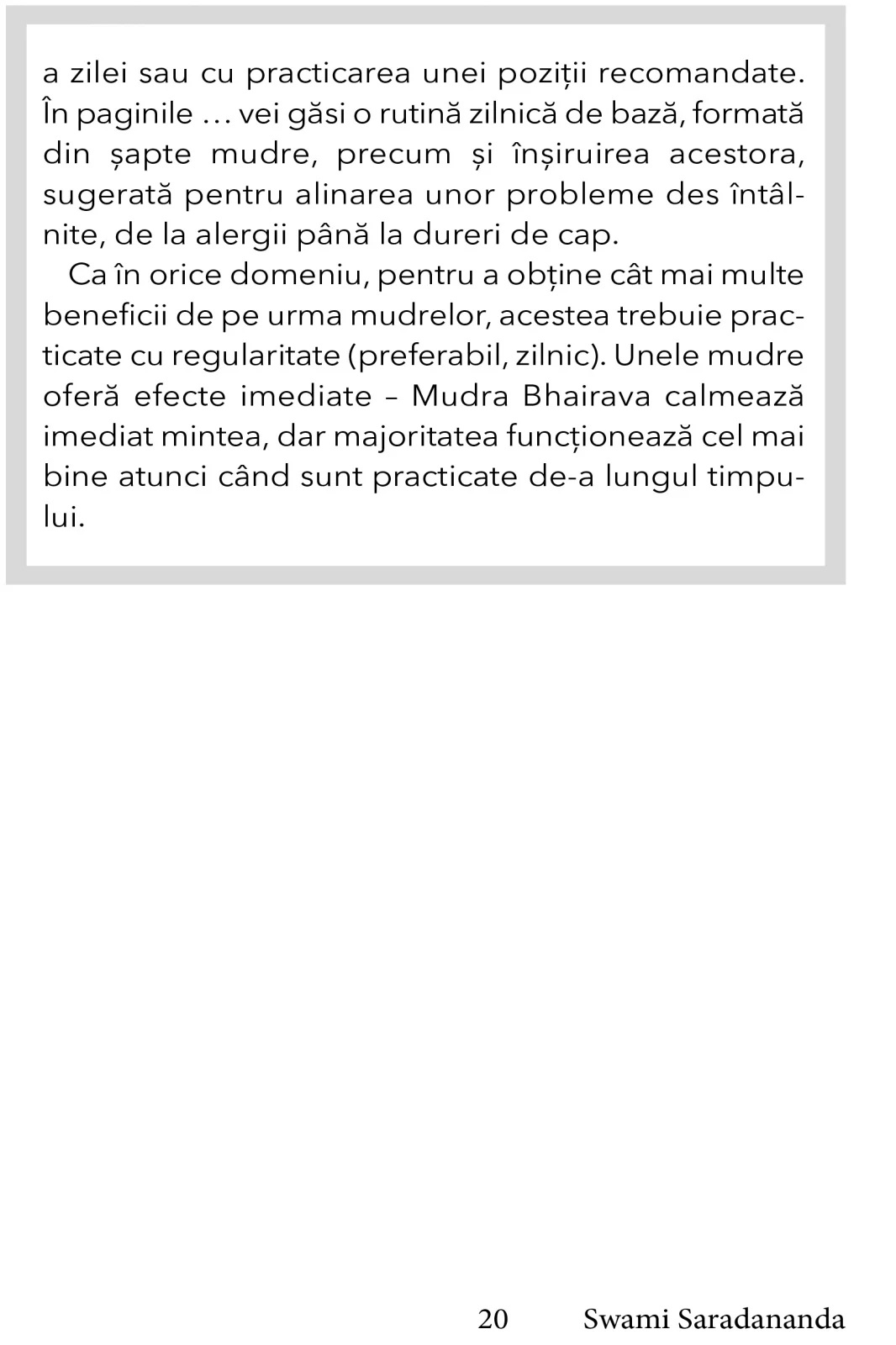 O viata moderna prin mudre | Swami Saradananda - 7 | YEO