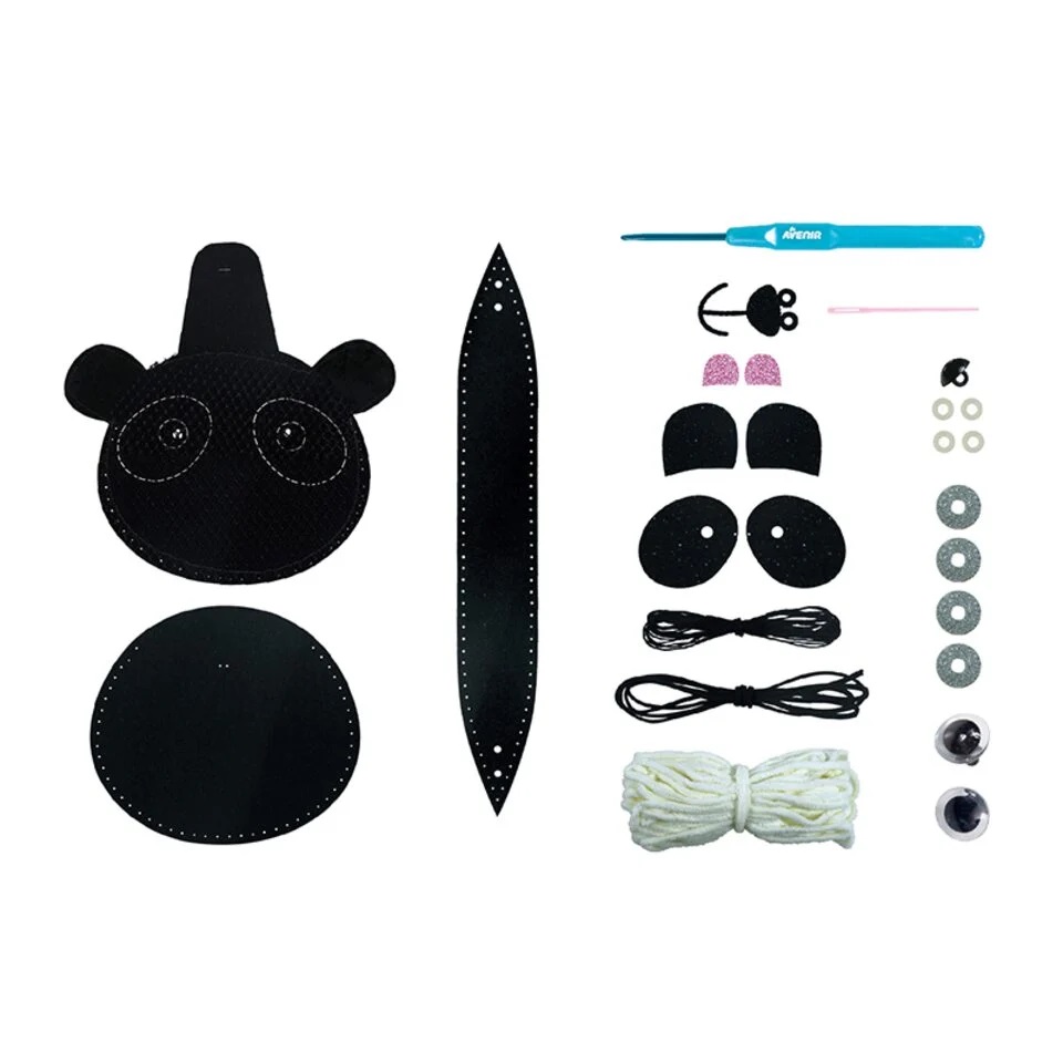 Set creativ - Loopie Fun - My First Plush Bag - Panda | Avenir - 1 | YEO