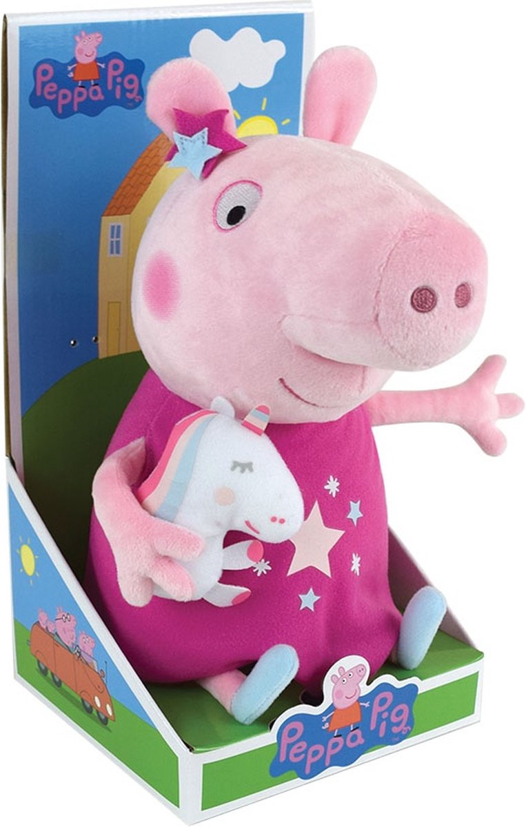 Jucarie de plus - Peppa Pig cu mascota unicorn | Jemini - 2 | YEO