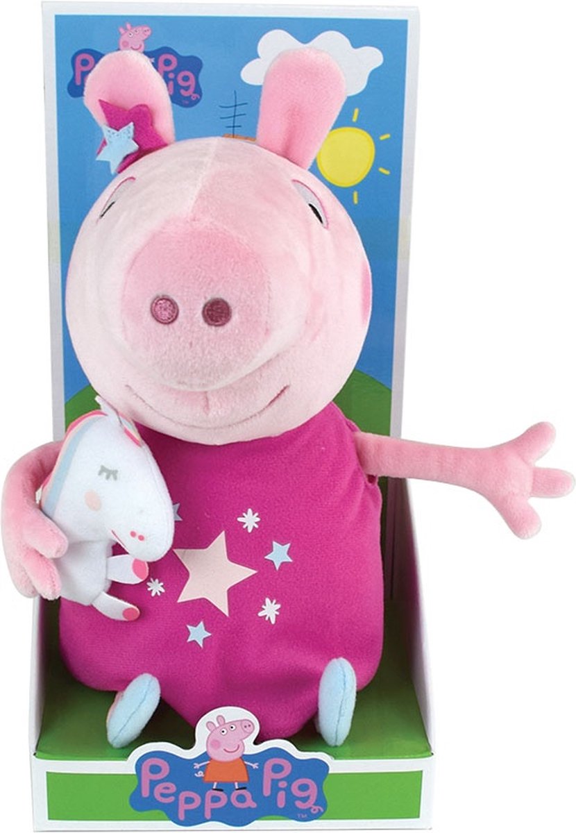 Jucarie de plus - Peppa Pig cu mascota unicorn | Jemini - 3 | YEO