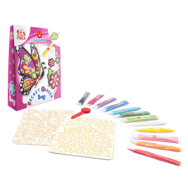 Set creativ - Coloreaza cu nisip - Gradina secreta