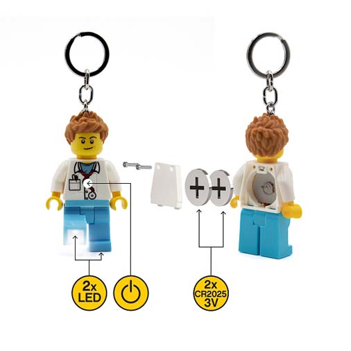 Breloc LEGO Iconic cu led - Doctor | LEGO