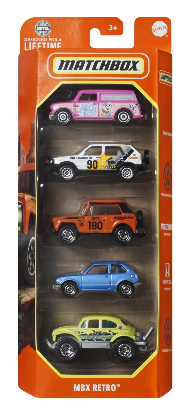 Set 5 masinute metalice - Hot Wheels - MBX Retro | Mattel - 8 | YEO