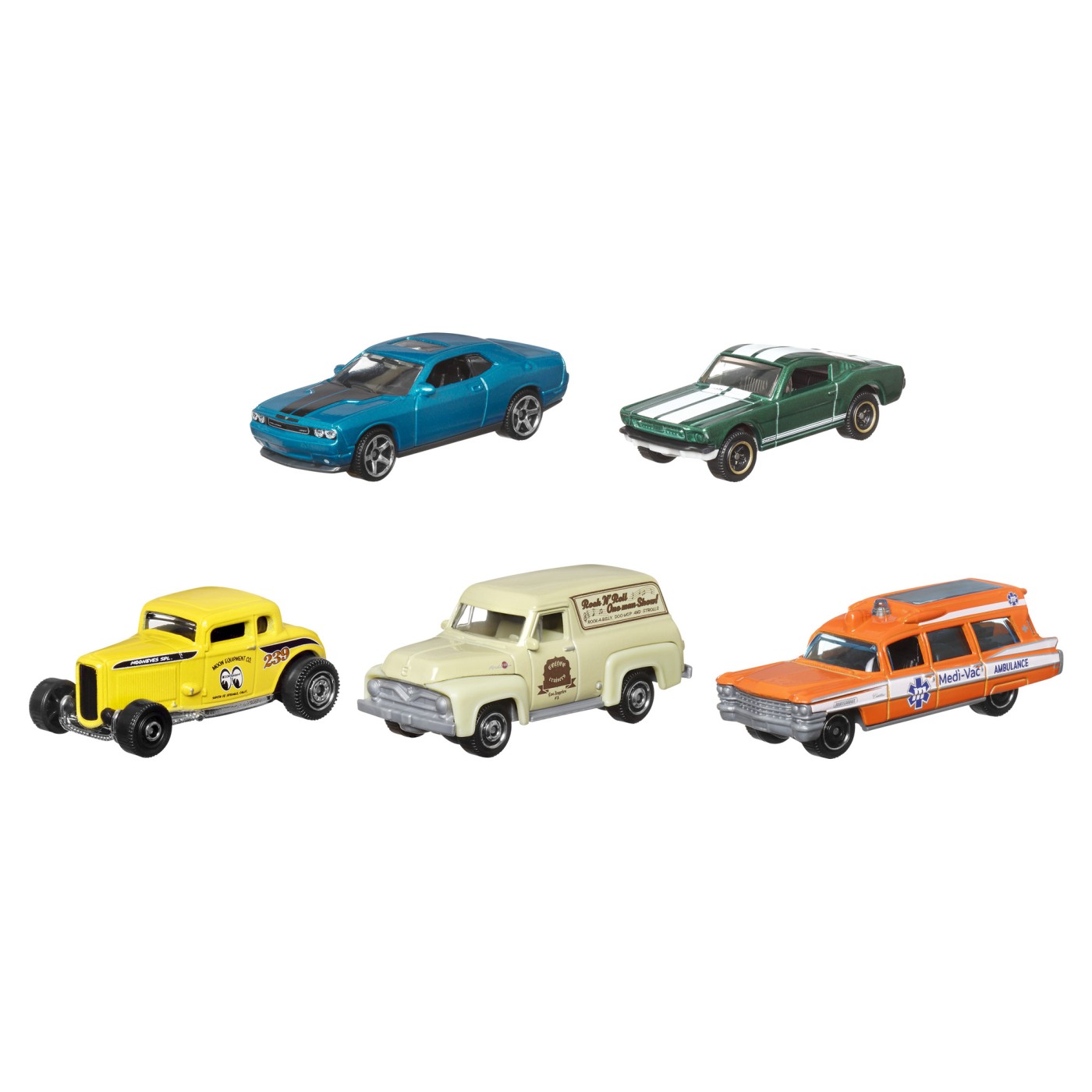 Set 5 masini metalice - Hot Wheels - Coffee Cruisers V | Mattel