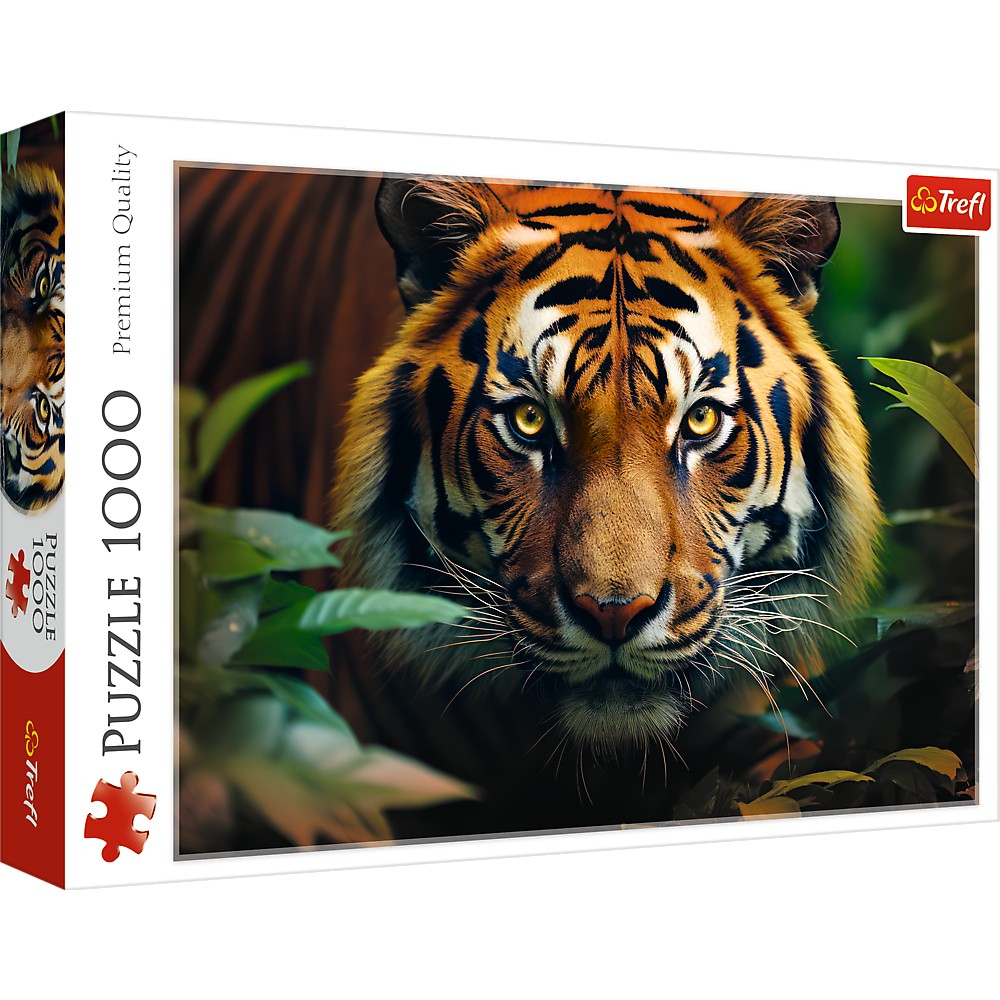 Puzzle Premium Quality 1000 piese - Tigru salbatic | Trefl - 2